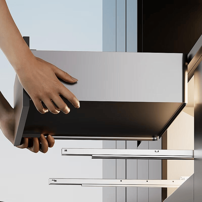 款深抽式拉篮让你轻松多装30%餐具！pg电子首页小户型厨房扩容必备！5